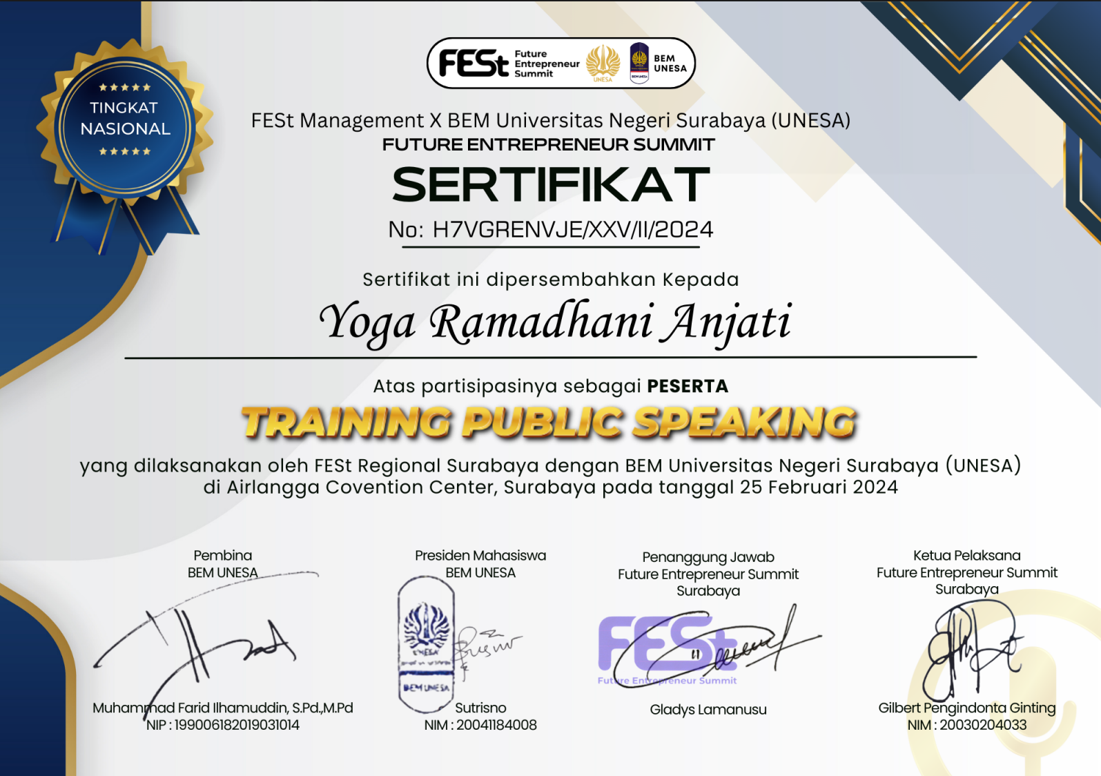 Public Speaking